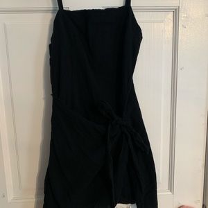 Black Princess Polly wrap dress